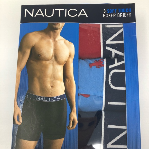 Nautica Other - NAUTICA 3 Boxer Brief red blue and black